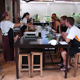 Stephen and Kristofer learning 
to be great chefs at a 
cooking school in Bangkok