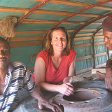 Here's where I hitched a ride to t
he baobabs in a military truck loaded
with sugar, tires and guns.