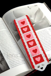 Bookmark with hearts