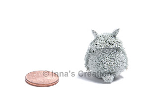 Quilled Totoro, back view