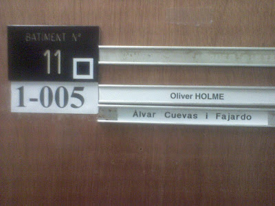 Porta del meu despatx al CERN