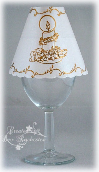 All my sketches: Wine Glass Lamp Shade