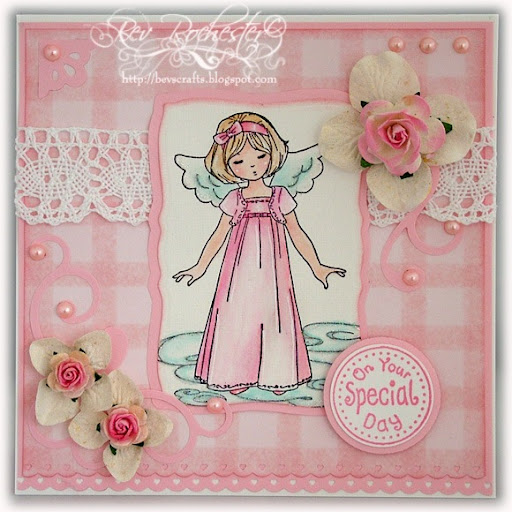 This design can be personalised for birth announcements or Christening card,