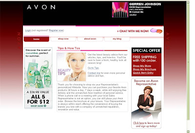 Avon Representative Website-Gerren Johnson