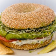 Tuna Guacamole Bagel
