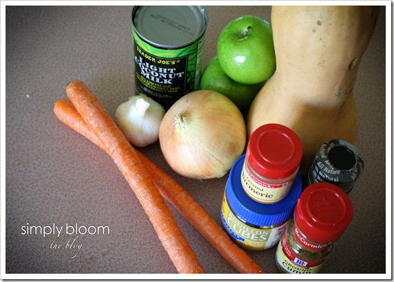 Squash Soup Ingredients