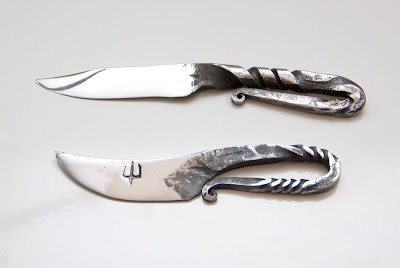 Couteaux brut de forge pour casse croûte
