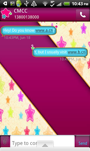 【免費個人化App】GO SMS THEME/GirlyStars2-APP點子