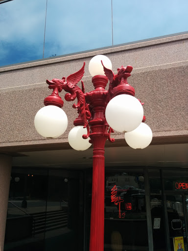 Red Dragon Lamp