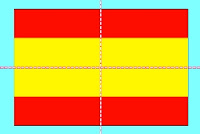 Flag of Spain: line symmetry