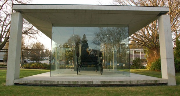 Millennial Time Machine is a Landau Carriage that Converted to a Camera Obscura at the University of British Columbia, Vancouver, BC