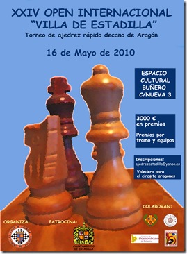 Cartel oficial del Open de Estadilla.