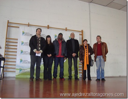 Foto del podio.