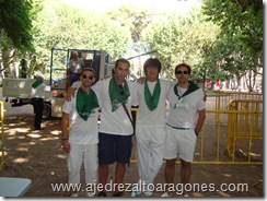 Antonio Abós, Pablo Maza, Jorge González y Javier Fontana.