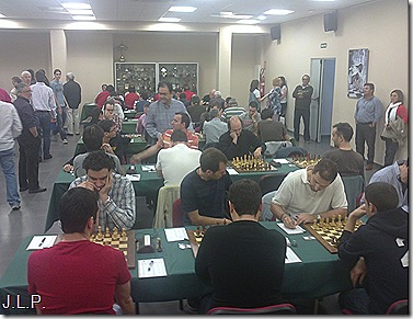 Sala de juego en la Agrupación con los encuentros de las fases de ascenso y descenso de Preferente y Primera, y los cruces de División de Honor. 