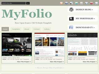 imagem myfolio template