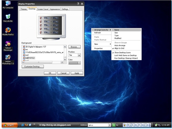 Desktop screen shot, zune theme Desktop screen shot, zune theme