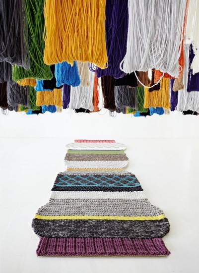 cool area rug urquiola spanish colorful design decor poufs trend
