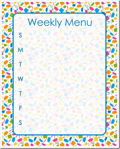 weekly planner sheets. printable weekly planner.