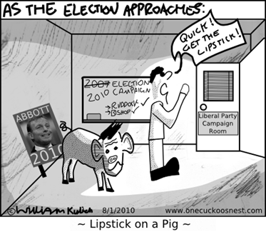 Cartoon - Lipstick on a Pig