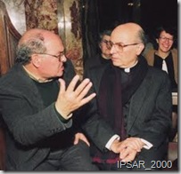 Maestro Joaquim dos Santos (esquerda); Bispo D. Joaquim Gonçalves (direita) Maestro Joaquim dos Santos (esquerda); Bispo D. Joaquim Gonçalves (direita)