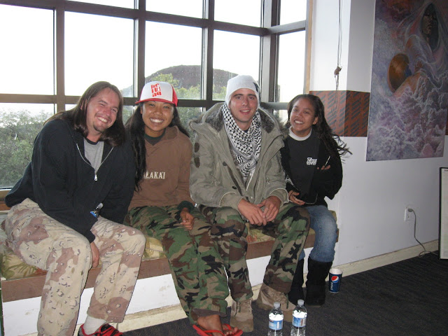 From left to right: Aaron Foster, Kala Babayan, Christopher Phillips and Keani Meyer