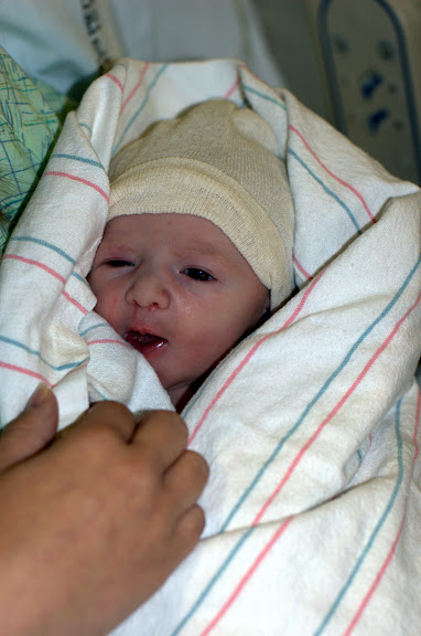 Baby Samantha with her eyes open...