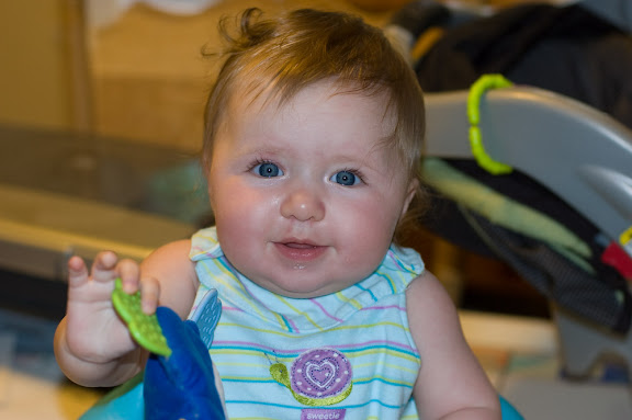 Sam on her 6th month birthday