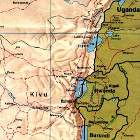 Carte détaillée du Nord-Kivu (voir Beni tout en haut)