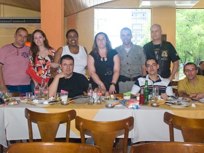 Participantes do almoço de confraternização