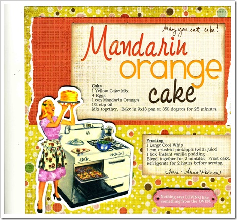 Mandarin Orange Cake