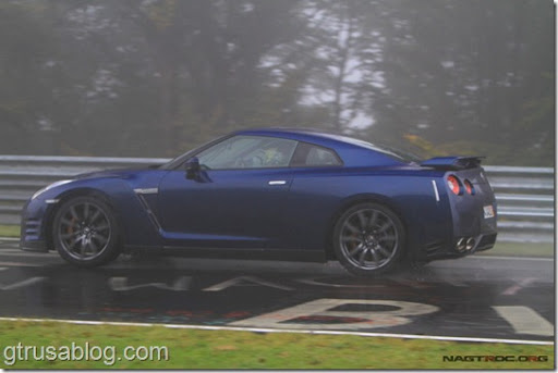  the 2012 Nissan GTR unmasked at the Nurburgring