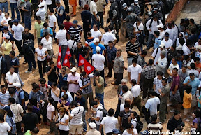 people enmasse @ Basantapur square (????)
