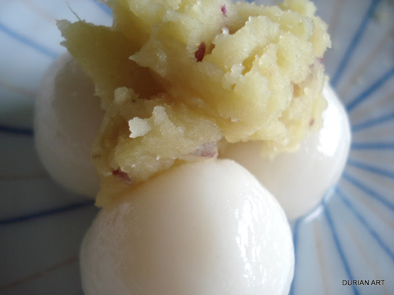 Wagashi saga 1, mochiko Sweet Potato dango GOURMANDE in OSAKA