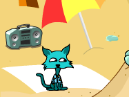 Cat vs Dog na Praia!