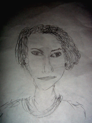 Sketch of Coco Chanel