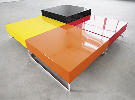 Modern Contemporary Simple Cross Coffee Table Design Furniture