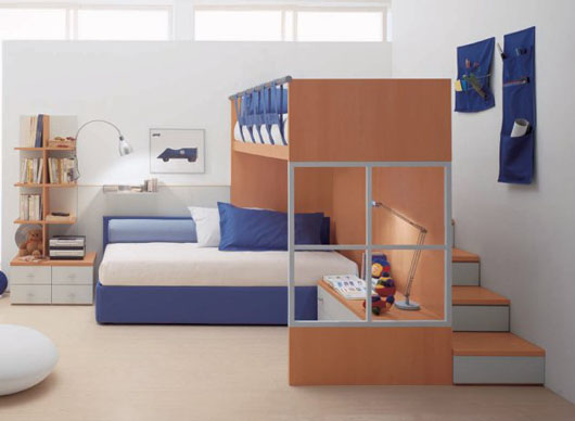 modern colorful kids bedroom interior decorating