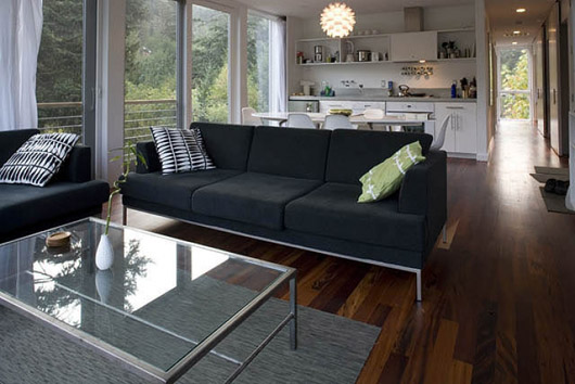 Neal Creek Residence Design Wooden House Decorating - Living Room wooden home design interior living room