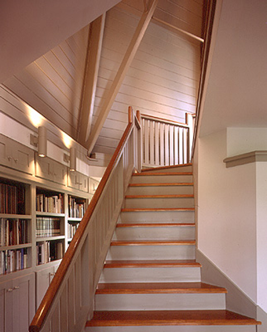 farmhouse interior design wooden stair
