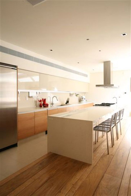 Wooden Floor Modern Residence Architecture Kitchen Design wooden floor modern residence interior design kitchen