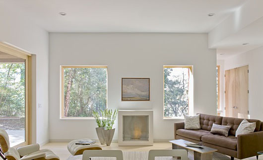 Modern Artistic Family Home Design Architecture - Living Room With Fireplace living room design interior with fireplace
