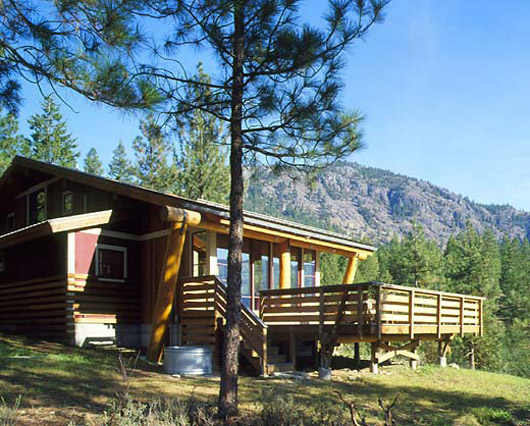 Wooden House Design With Elongated Floor Plan
