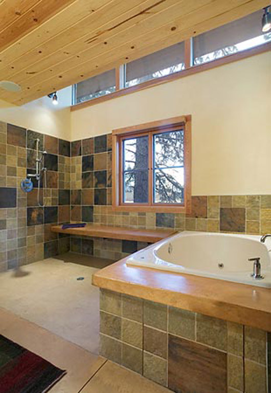small wooden home design bathroom decorating