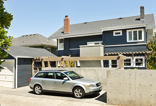 Modern Courtyard Decorating Home Exterior Design Ideas - Garage courtyard decorating home exterior design garage