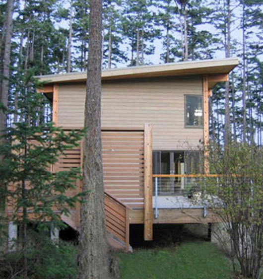 Elevated Wood Platform Design Vacation Home Decorating