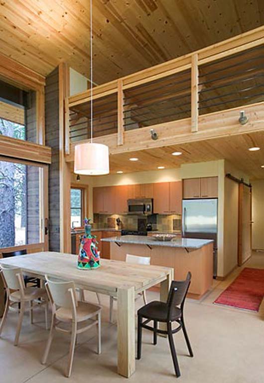 simple dining room and kitchen design