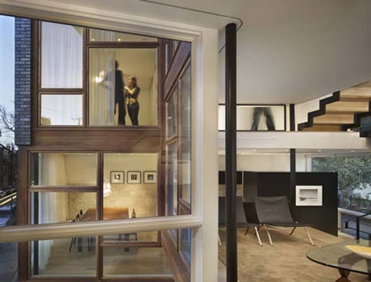Three Storey Residence Decorating Glass Lined Interior modern home design glass lined interior decorating