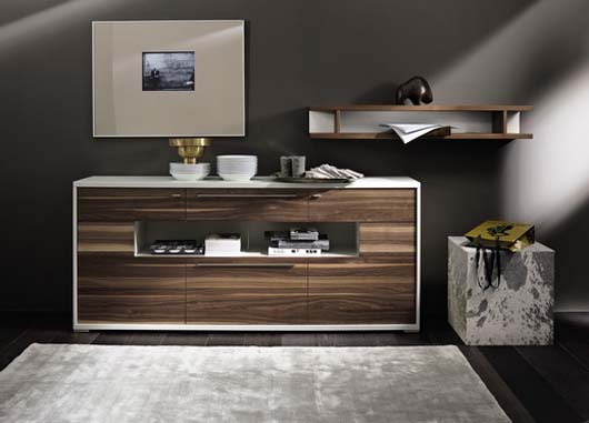 modern living room furniture walnut sideboard