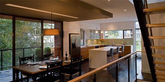 modern and minimalist kitchen decorating photos